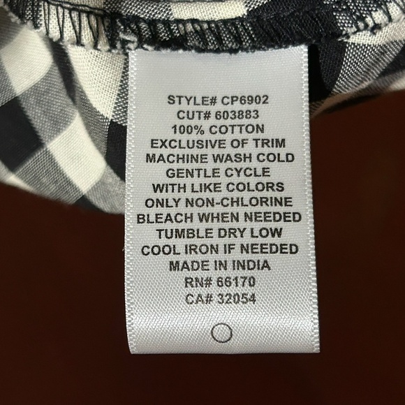 NWOT Eva Franco x Anthropologie Gingham Lace-Up Midi Skirt Black, White Size M - Picture 15 of 16